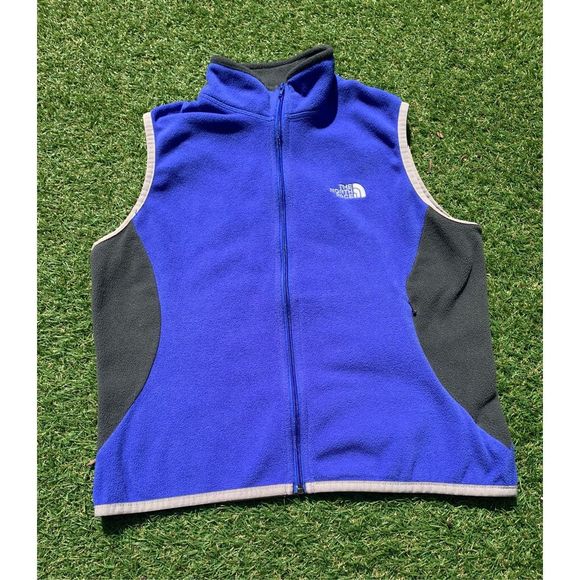 The North Face Jackets & Blazers - The North Face bright blue Fleece short light weight layering Vest Jacket womens